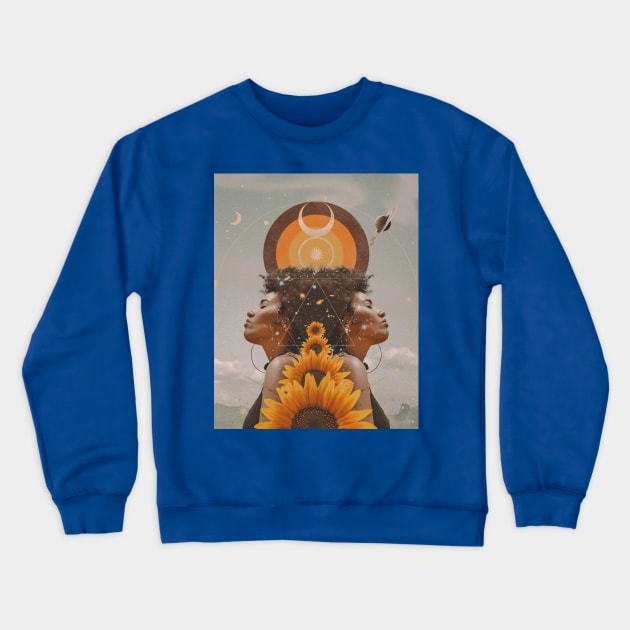 A moment of Mindfulness Crewneck Sweatshirt by Aephicles